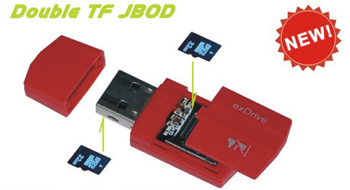 C285 Double TF JBOD Card Reader
