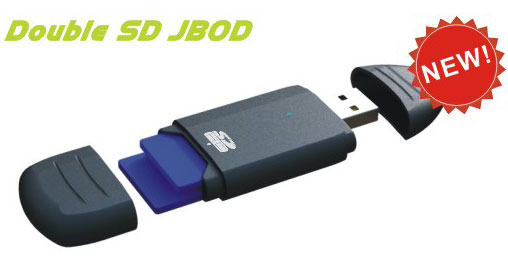 C302 Double SD JBOD Card Reader